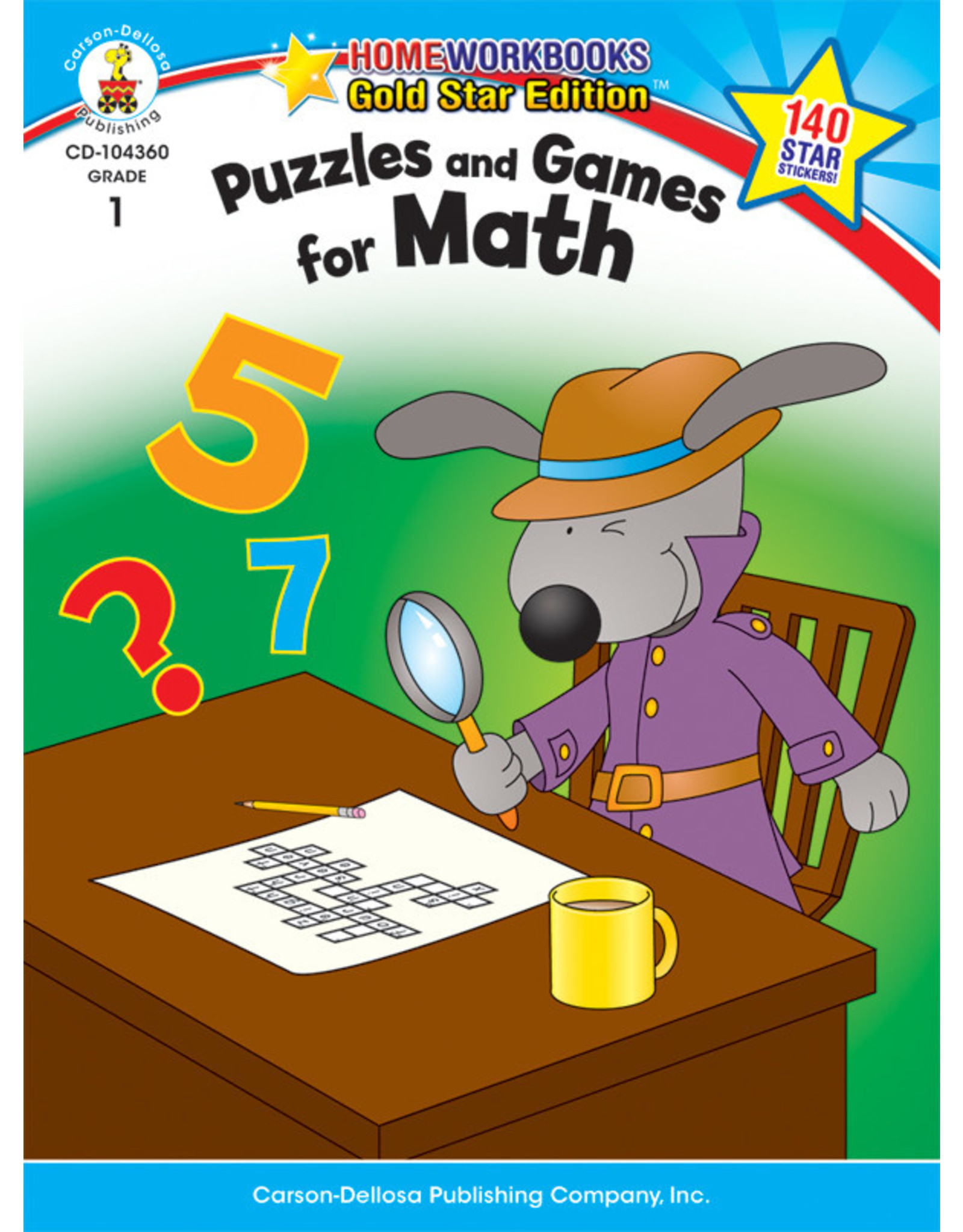 Carson-Dellosa HWB: MATH PUZZLES AND GAMES GR 1
