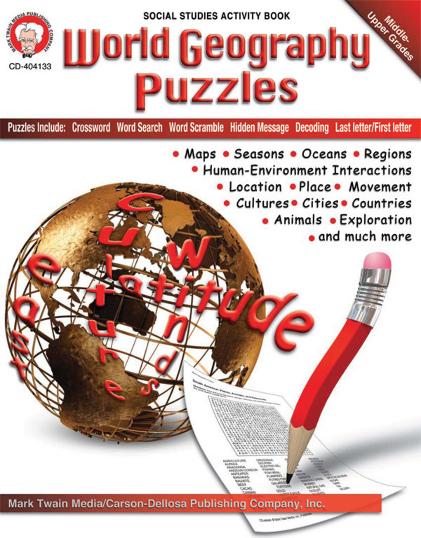 BOOK: WORLD GEOGRAPHY PUZZLES