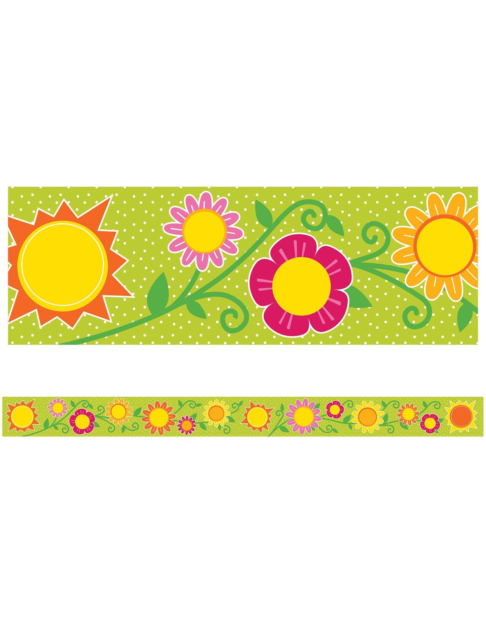 Carson-Dellosa STRAIGHT  BORDERS SUNSHINE RAINBOWS - 3"X36'