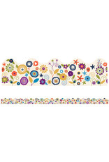SCALLOPED BORDERS  YOUNIQUE FLOWERS  - 2 3/4"X39'