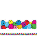 Carson-Dellosa SCALLOPED  BORDERS SMILEY FACES- 2 1/4"X39'