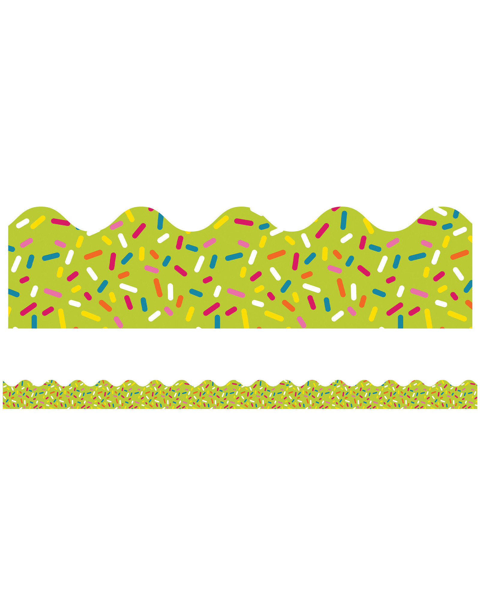 Carson-Dellosa SCALLOPED  BORDERS LIME SPRINKLES 2.25"X39'