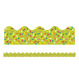 Carson-Dellosa SCALLOPED  BORDERS LIME SPRINKLES 2.25"X39'