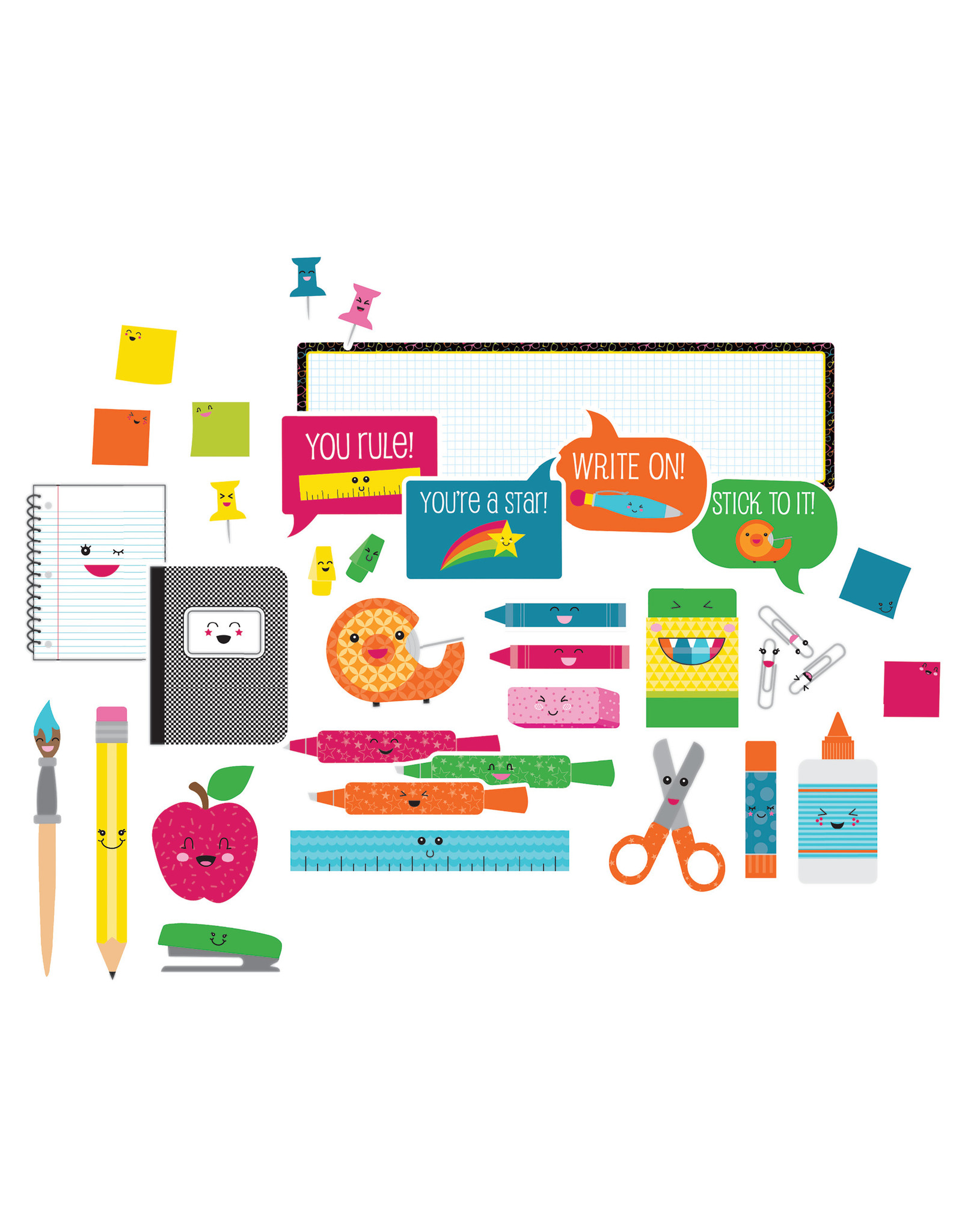 MINI BULLETIN BOARD SET SCHOOL TOOLS