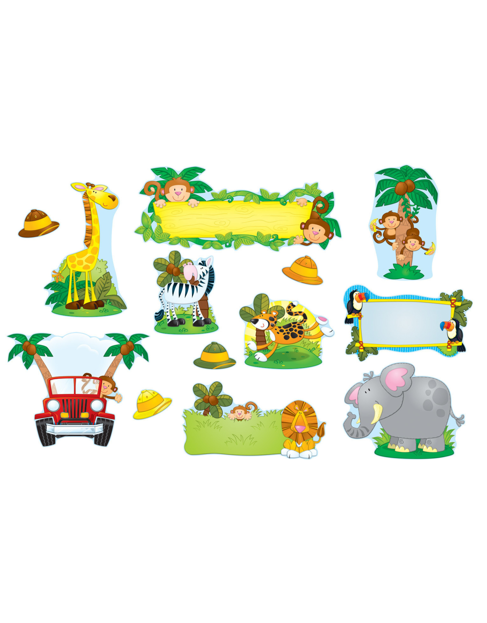 BULLETIN BOARD SET JUNGLE SAFARI