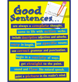 CHARTLET: GOOD SENTENCES 17"X22"