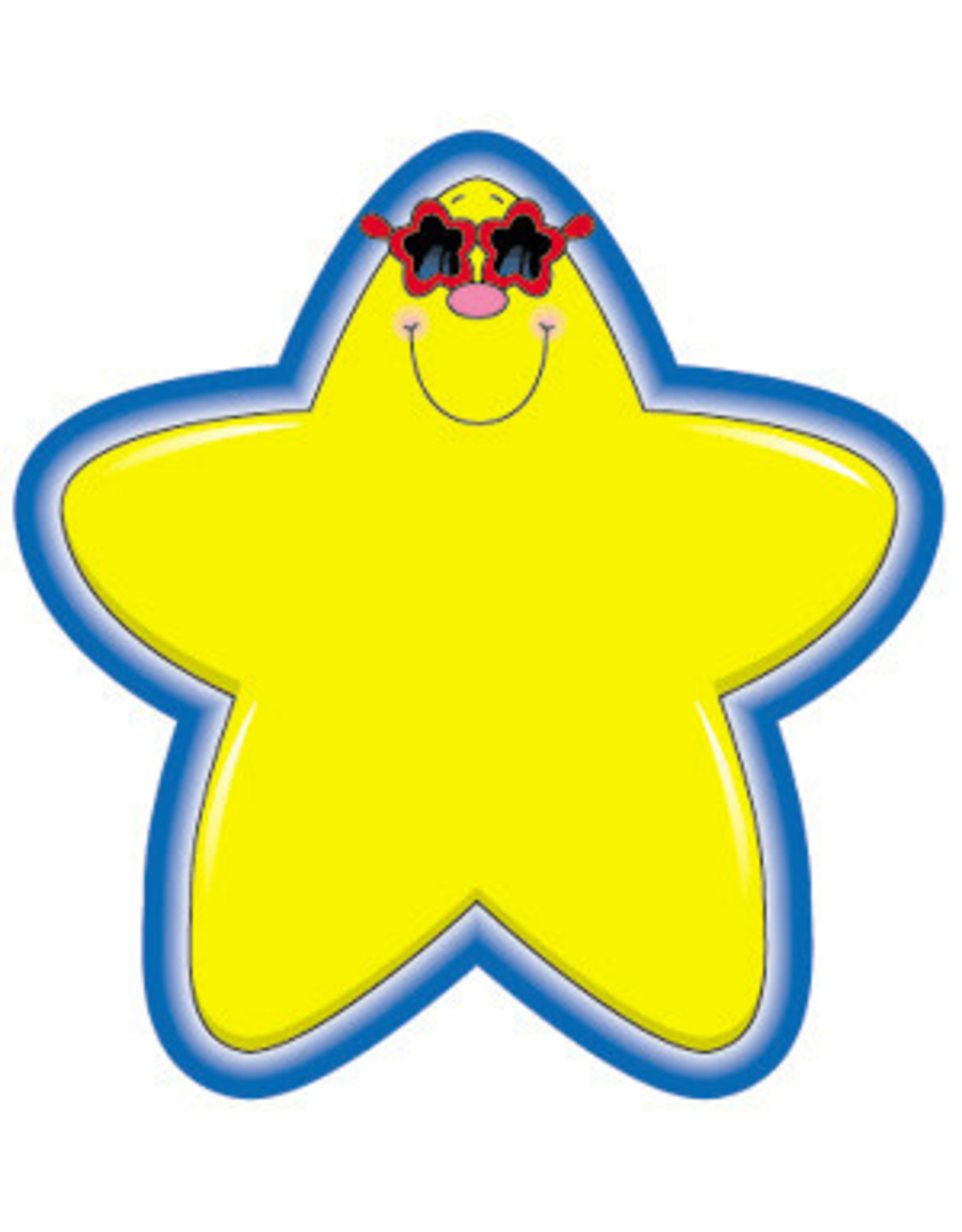 Carson-Dellosa CUT-OUTS: YELLOW STARS SMILE 5.25"X5.25" 36 PACK
