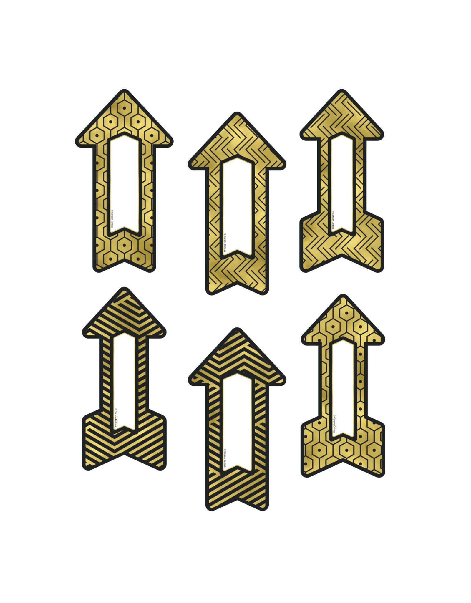 CUT OUT: BLACK & GOLD ARROWS