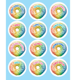 STICKERS: MOTIVATION - RAINBOW DONUT