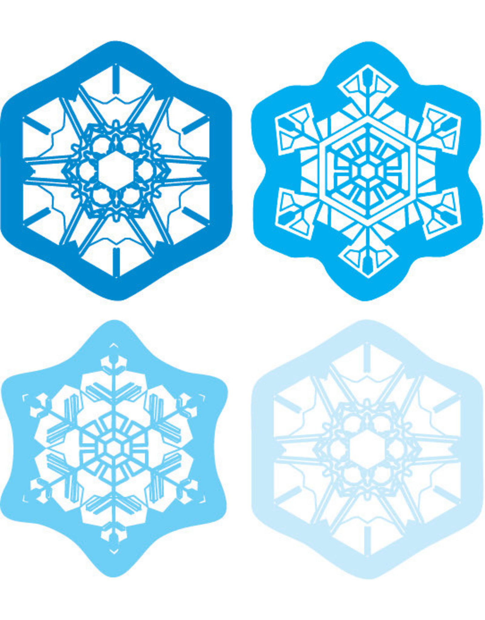 Carson-Dellosa STICKERS: SHAPE, SNOWFLAKE - 120 PACK