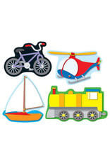 Carson-Dellosa STICKERS: SHAPE, TRANSPORTATION