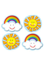 SHAPE STICKER: SUNS AND RAINBOW - 90 STICKERS