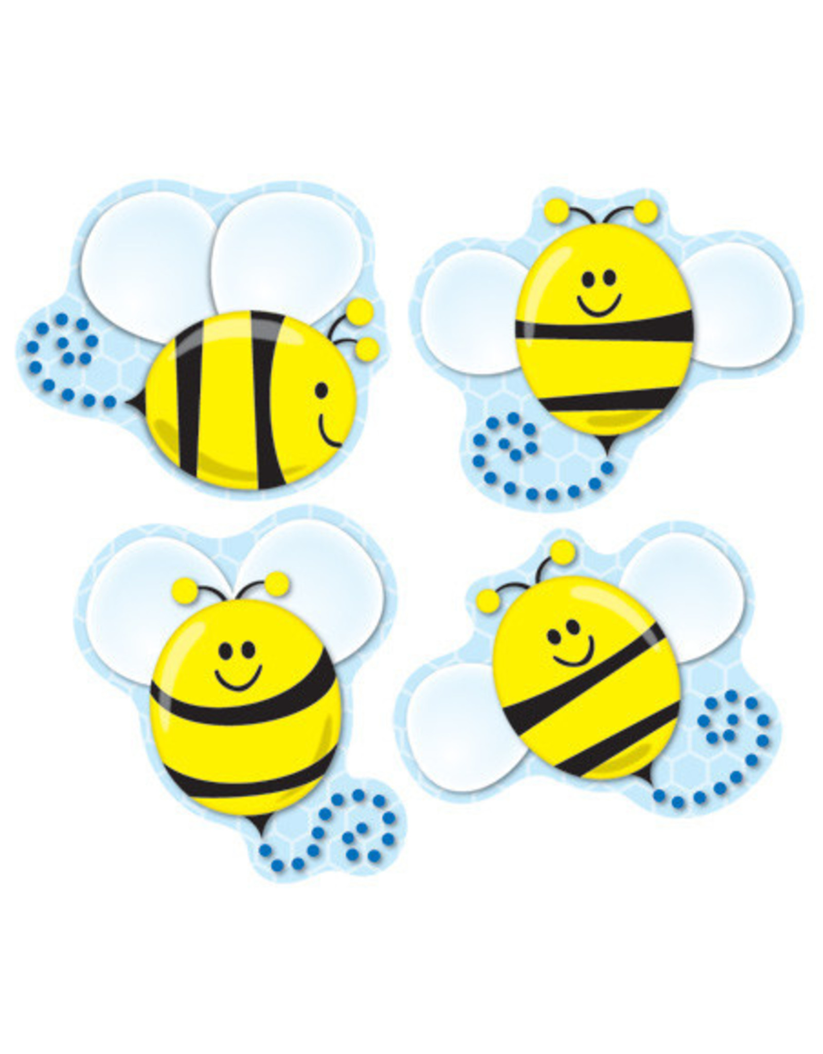 SHAPE STICKERS: SMILE BEE'S 72 STICKERS
