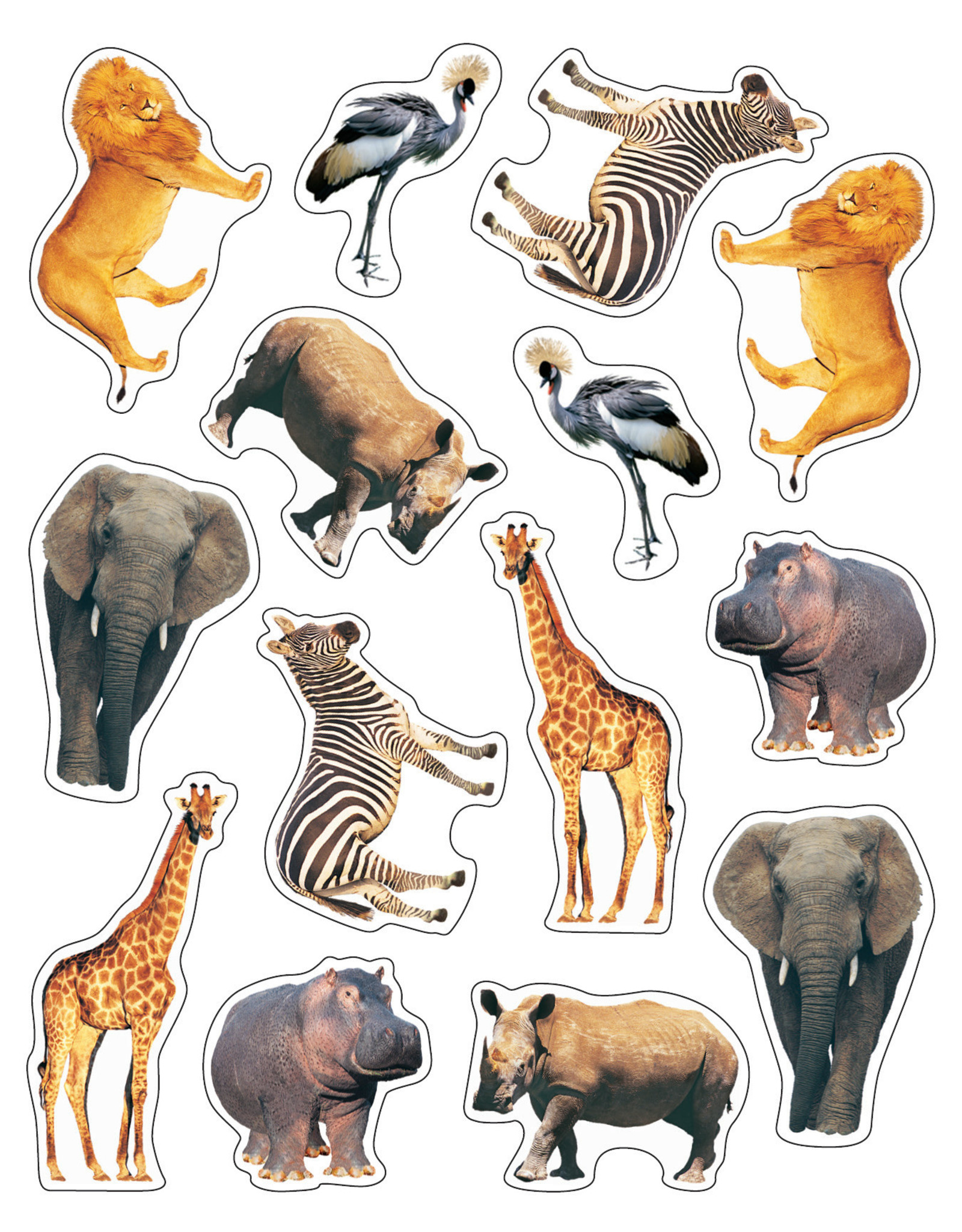 Carson-Dellosa STICKERS: WILD ANIMALS SHAPE STICKERS