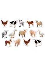 Carson-Dellosa STICKERS: FARM ANIMALS, PHOTOGRAPHIC SHAPE - 84 PACK