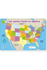 Carson-Dellosa MAP PAD: U.S. MAP 30 SHEETS 16"X10.75"