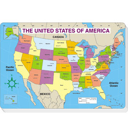 Carson-Dellosa MAP PAD: U.S. MAP 30 SHEETS 16"X10.75"
