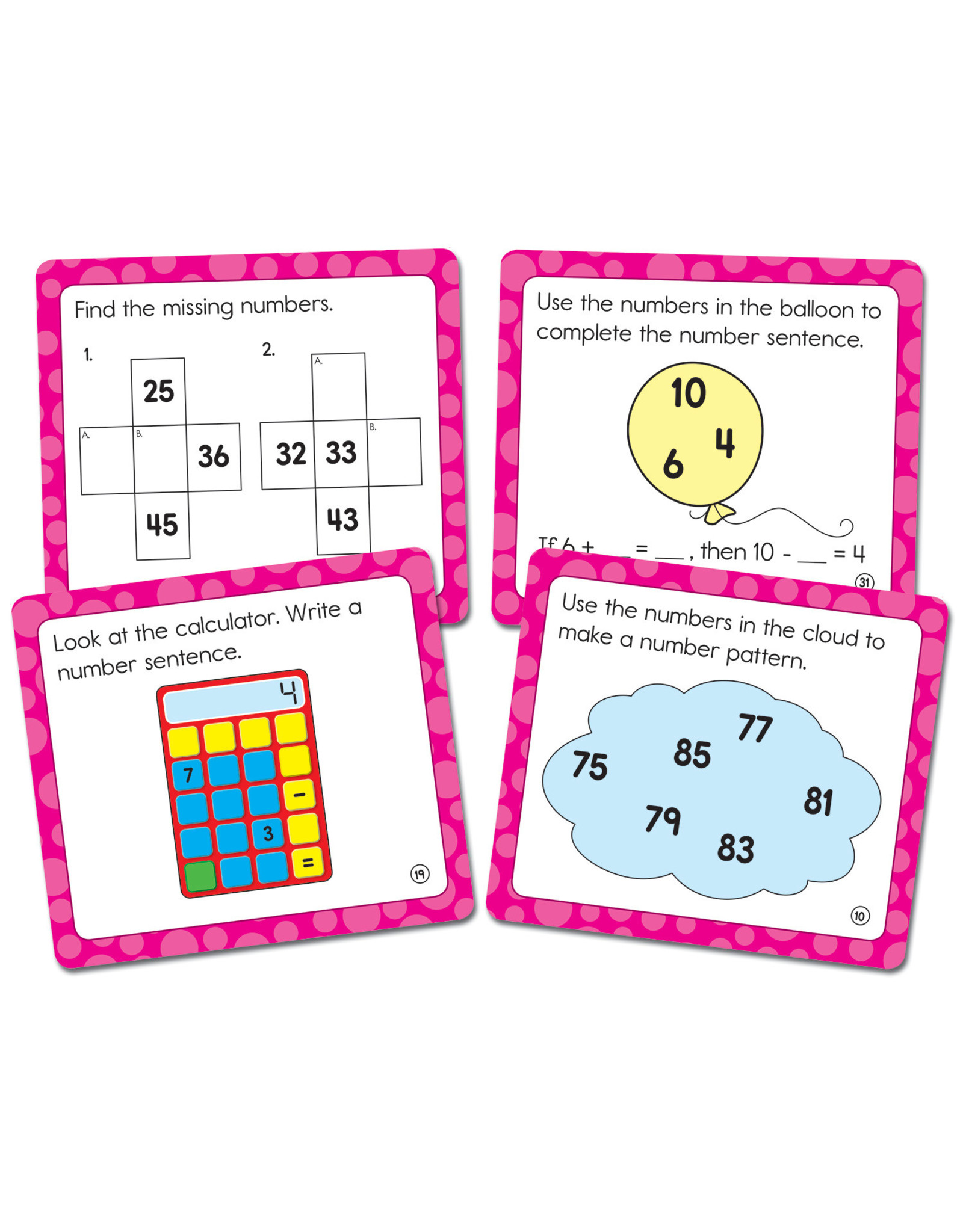 MATH CHALLANGE CARDS GR. 1