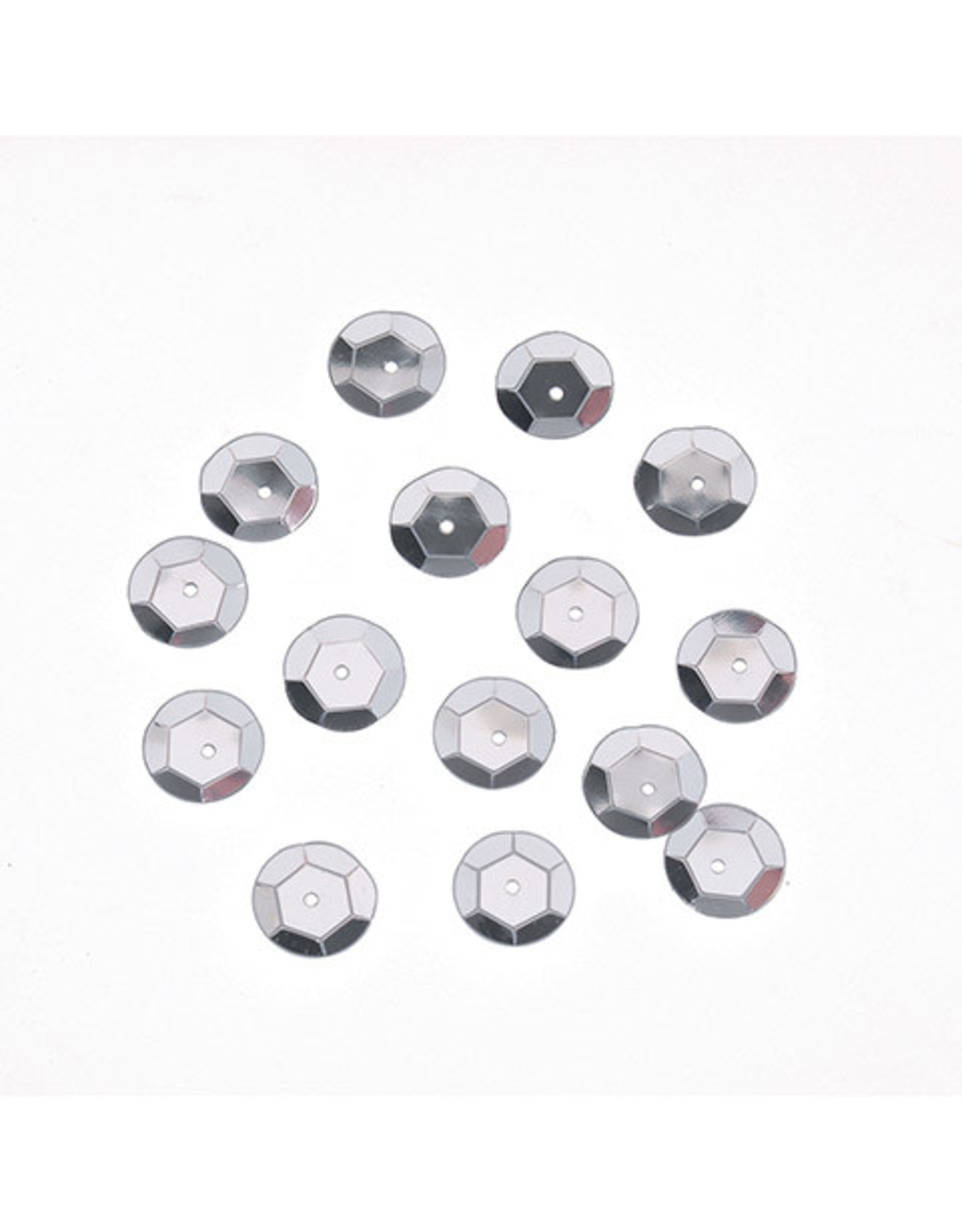 SEQUINS - 5MM - SILVER 800 PC