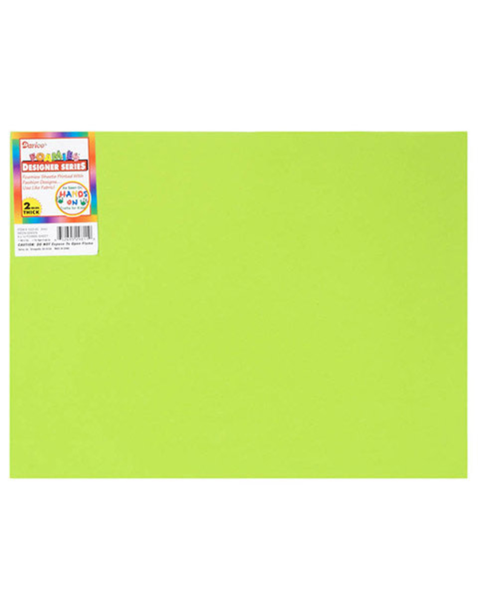 FOAM SHEET: 2MM, 9X12 NEON GREEN