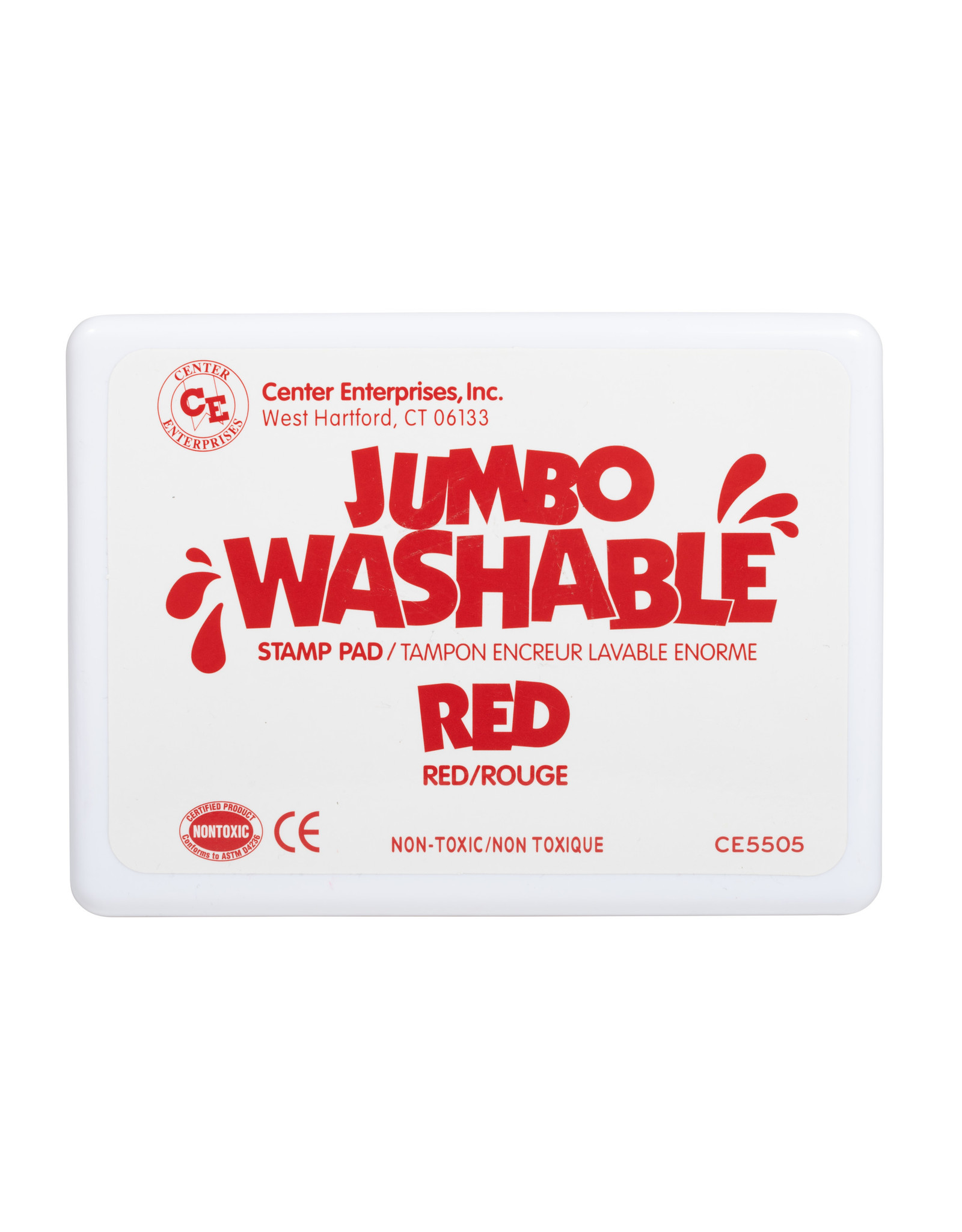 JUMBO STAMP PAD:  WASHABLE  RED
