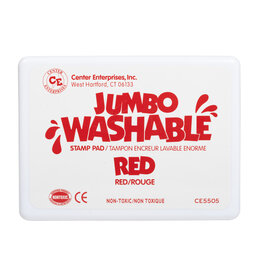 JUMBO STAMP PAD:  WASHABLE  RED
