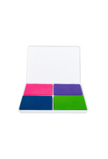 JUMBO STAMP PAD:  WASHABLE 4 COLOR'S ELECTRIC