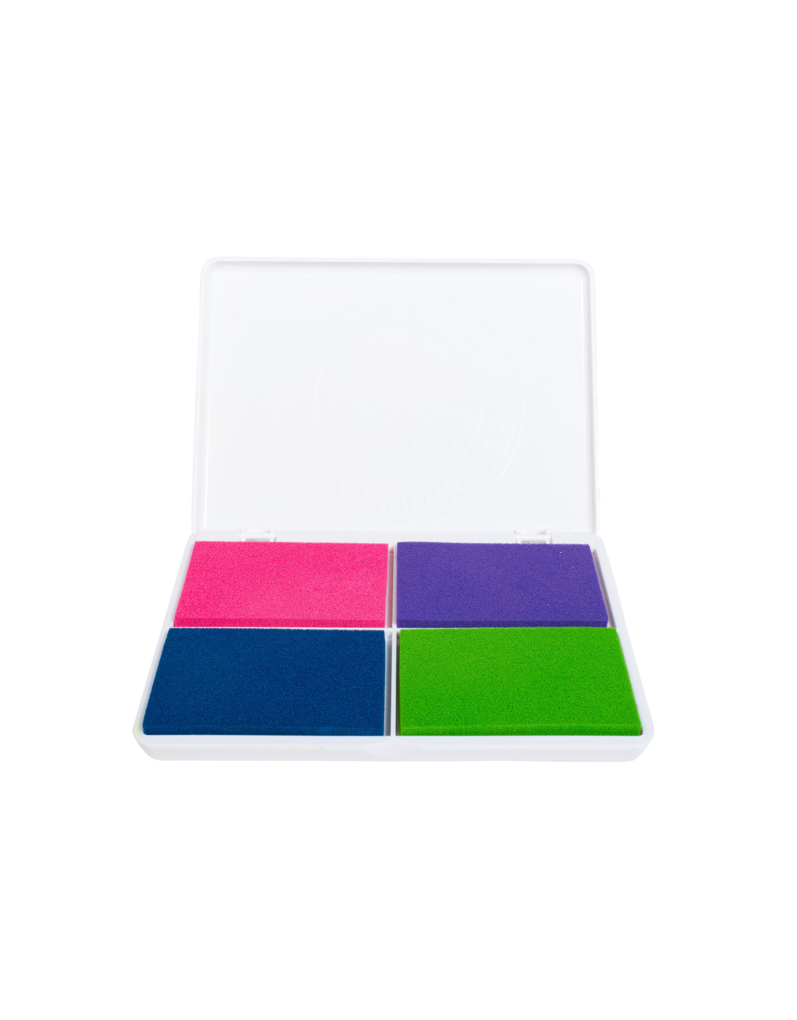 JUMBO STAMP PAD:  WASHABLE 4 COLOR'S ELECTRIC
