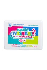 JUMBO STAMP PAD:  WASHABLE 4 COLOR'S ELECTRIC