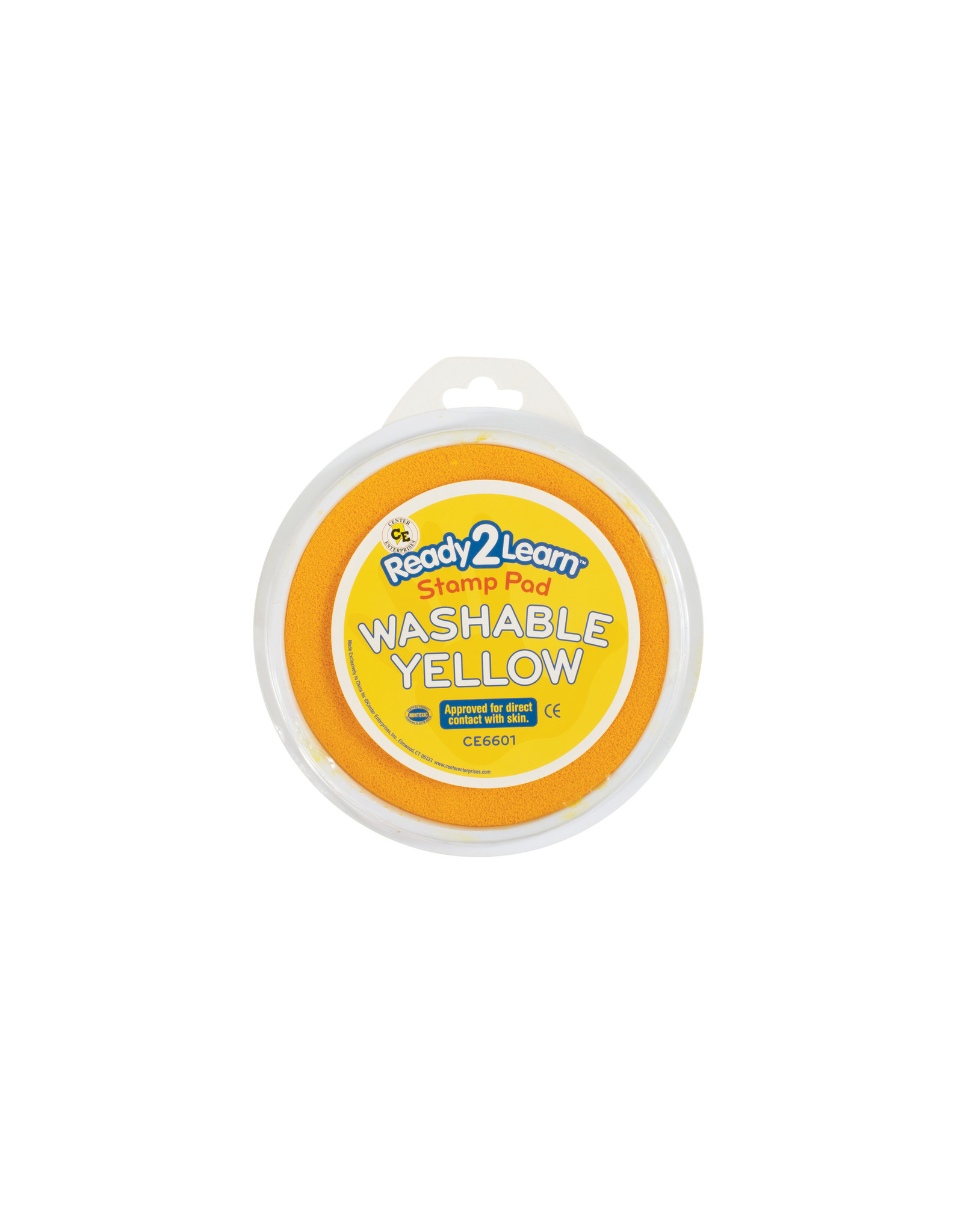 READY2LEARN LARGE ROUND STAMP PAD YELLOW WASHABLE