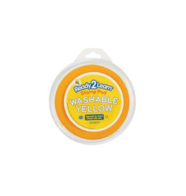 READY2LEARN LARGE ROUND STAMP PAD YELLOW WASHABLE