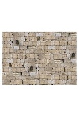 PICTURE OAK TAG:  22X28  YERUSHALAYIM STONE, WITH GREENERY