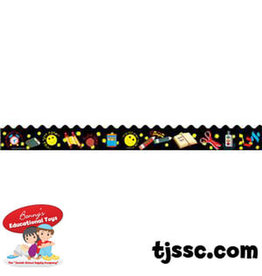 SCALLOPED  BORDERS SCHOOL THEME