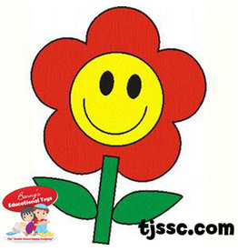 CUT-OUTS: SMILE FACE FLOWER 20PCS