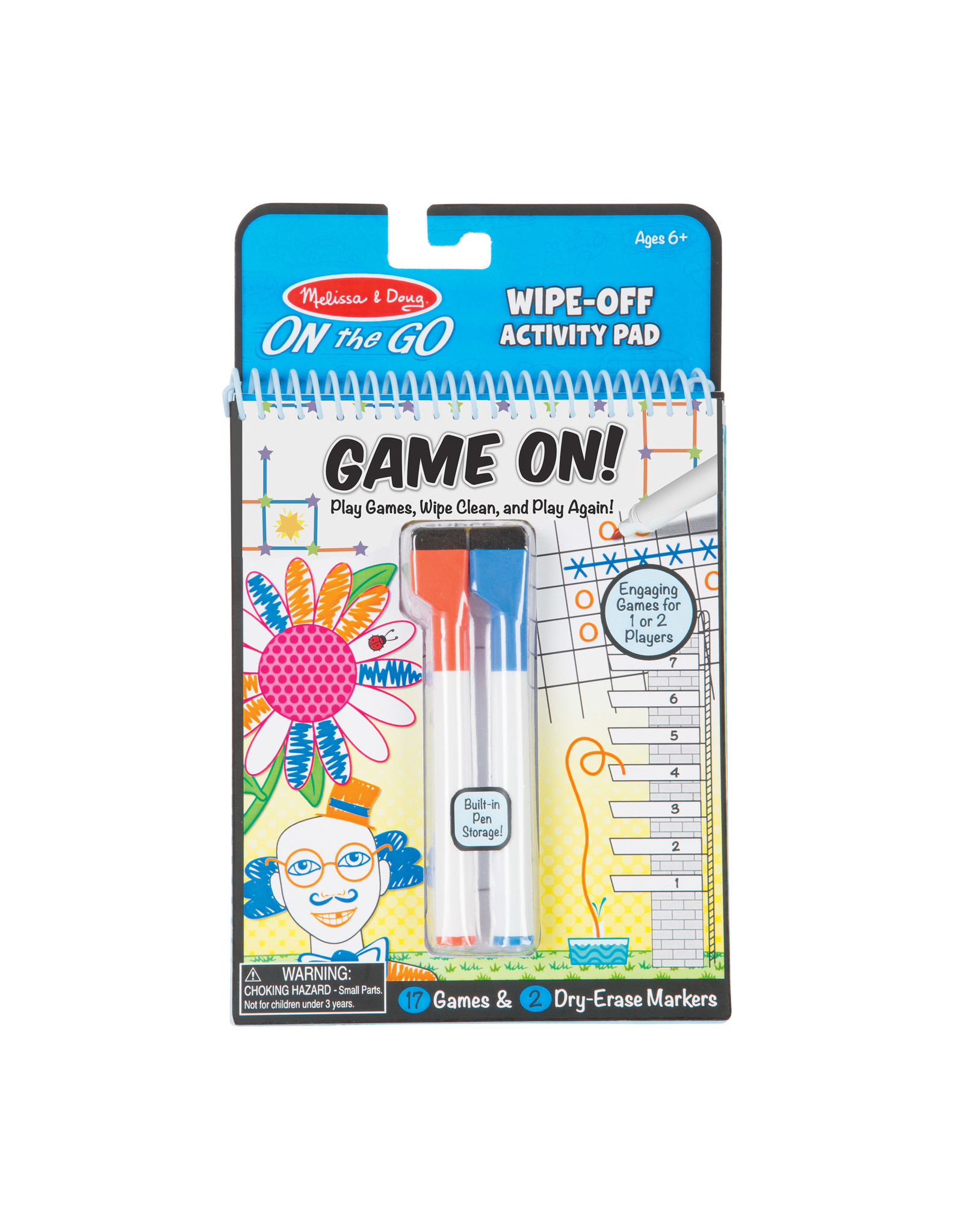 Melissa & Doug GAME ON! WIPE AWAY ACTIVITY PAD