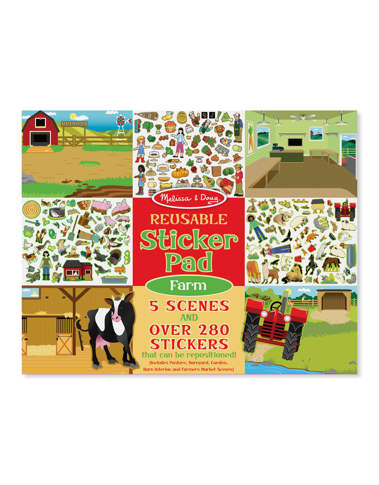 Melissa & Doug REUSABLE STICKER PAD: FARM