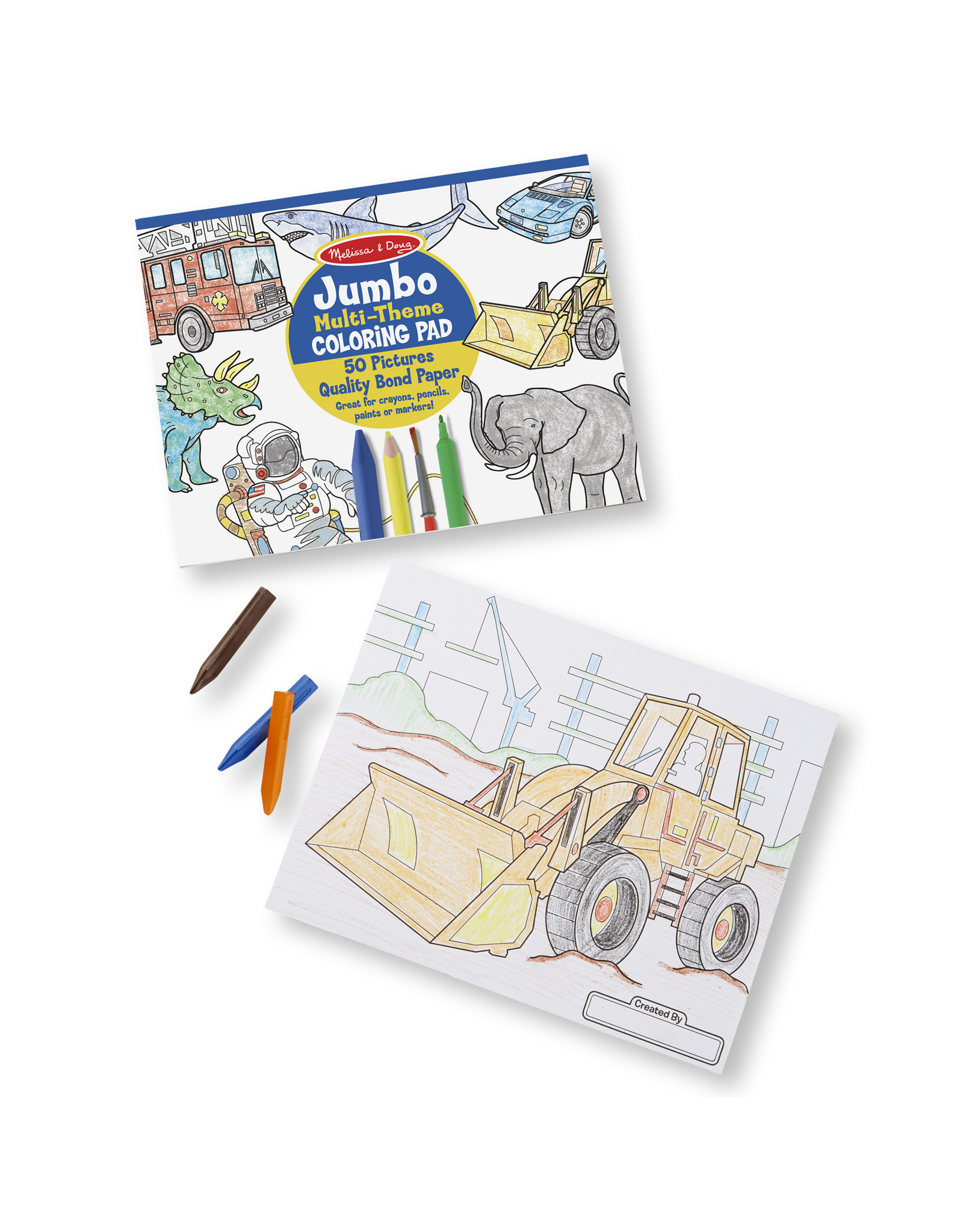 Melissa & Doug JUMBO COLORING BOOK: BLUE