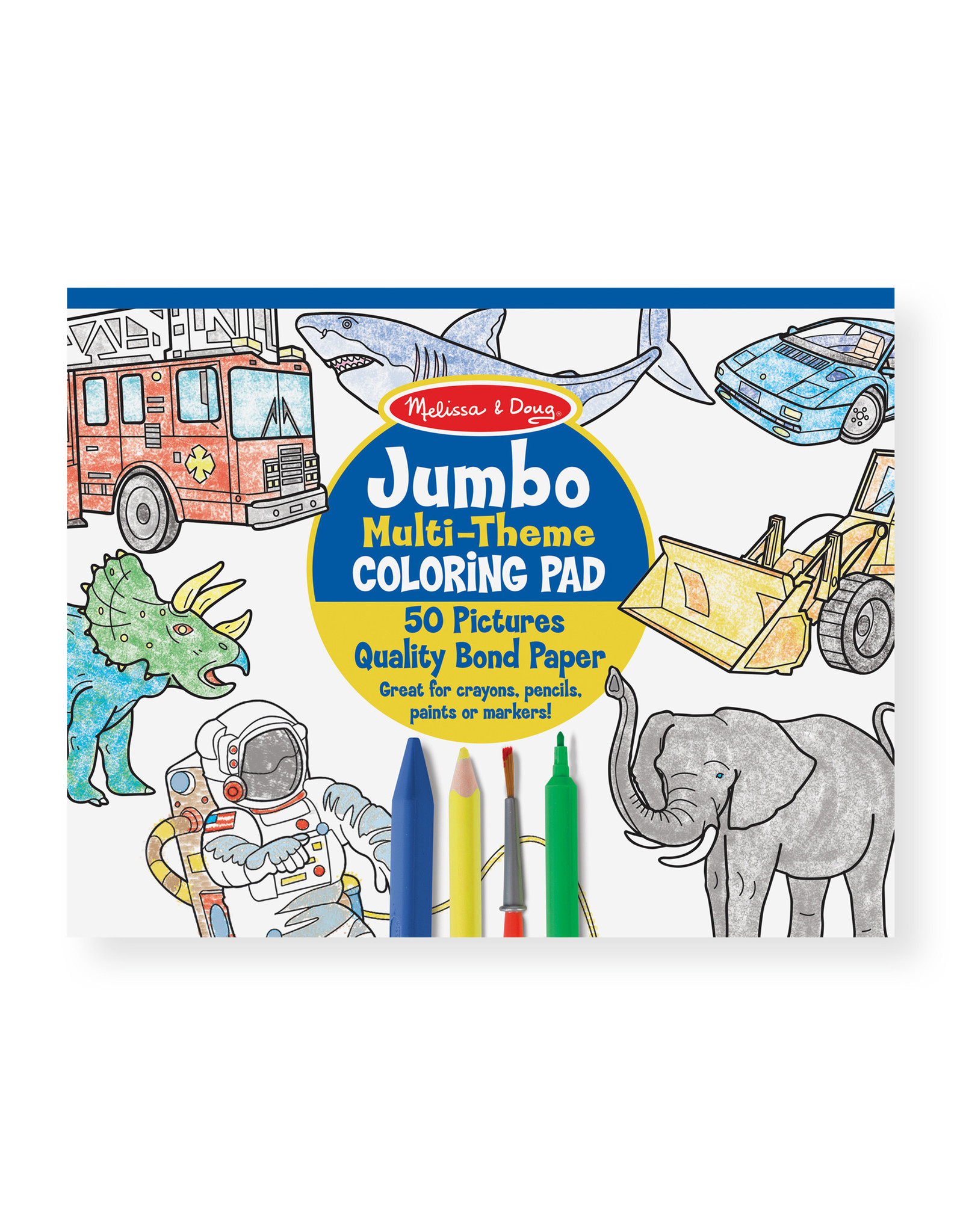 Melissa & Doug JUMBO COLORING BOOK: BLUE