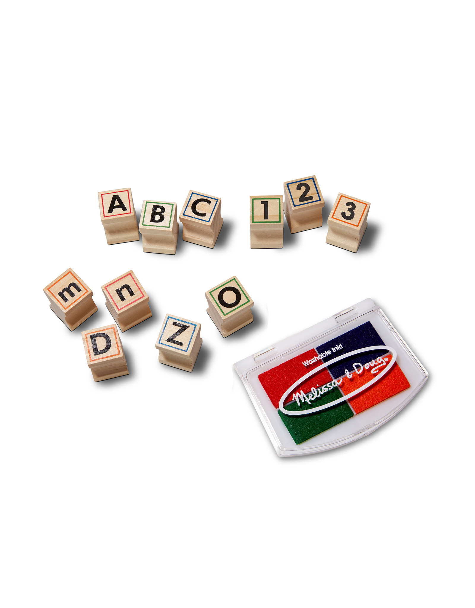 Melissa & Doug WOODEN ABC STAMP SET