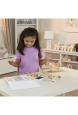 Melissa & Doug WOODEN ABC STAMP SET