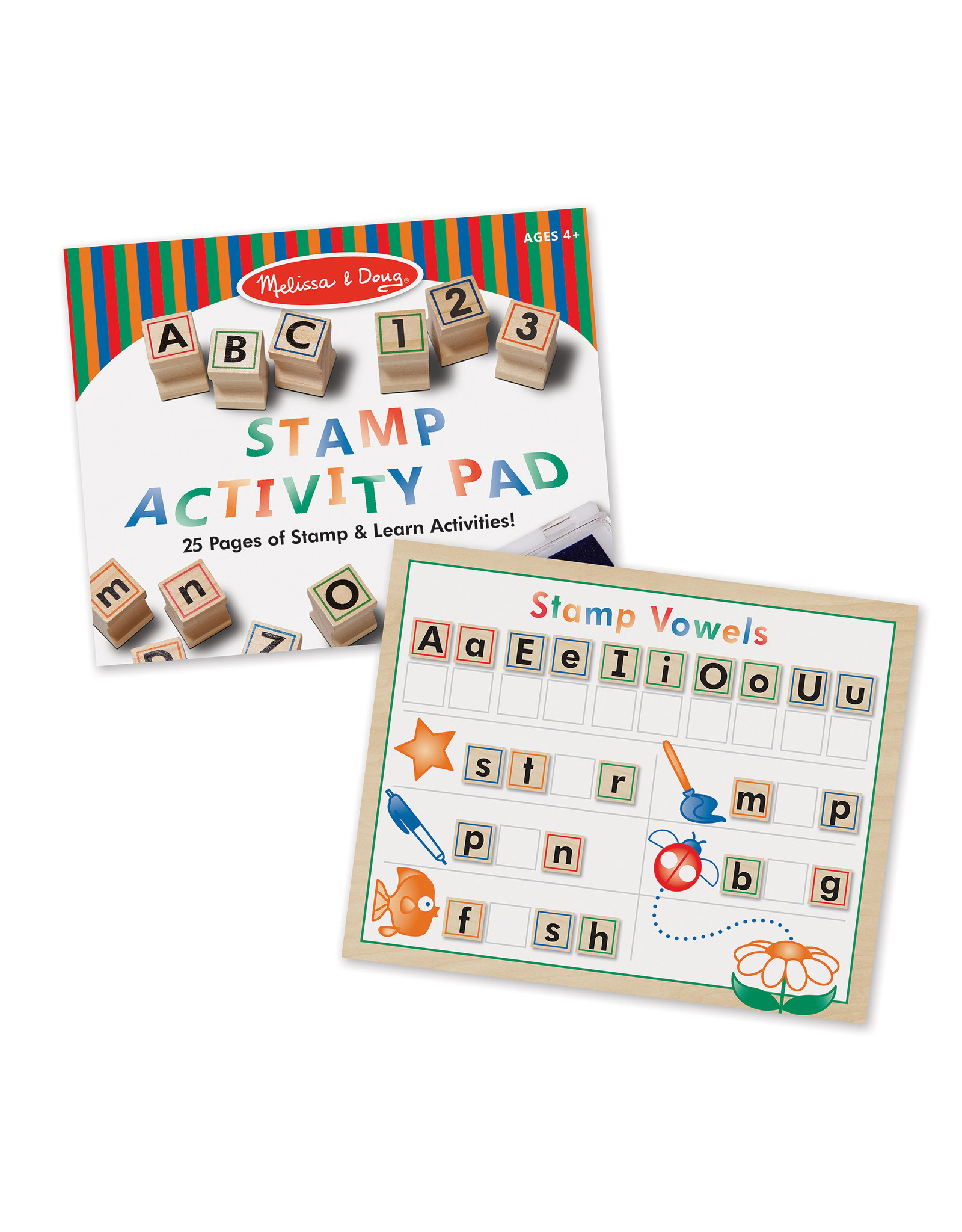 Melissa & Doug WOODEN ABC STAMP SET