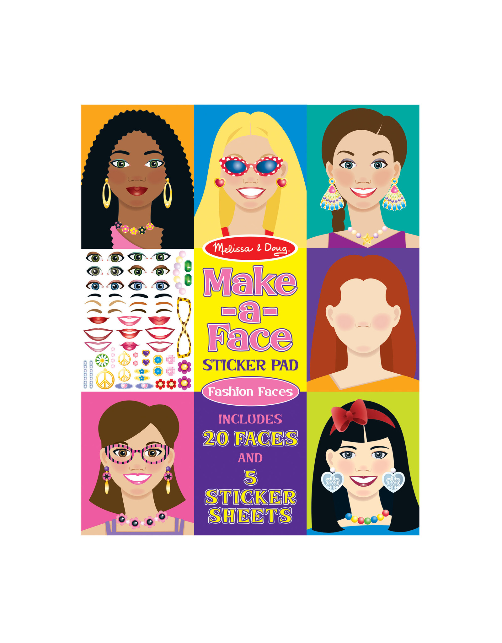 Melissa & Doug STICKERS: MAKE A FACE STICKER PAD