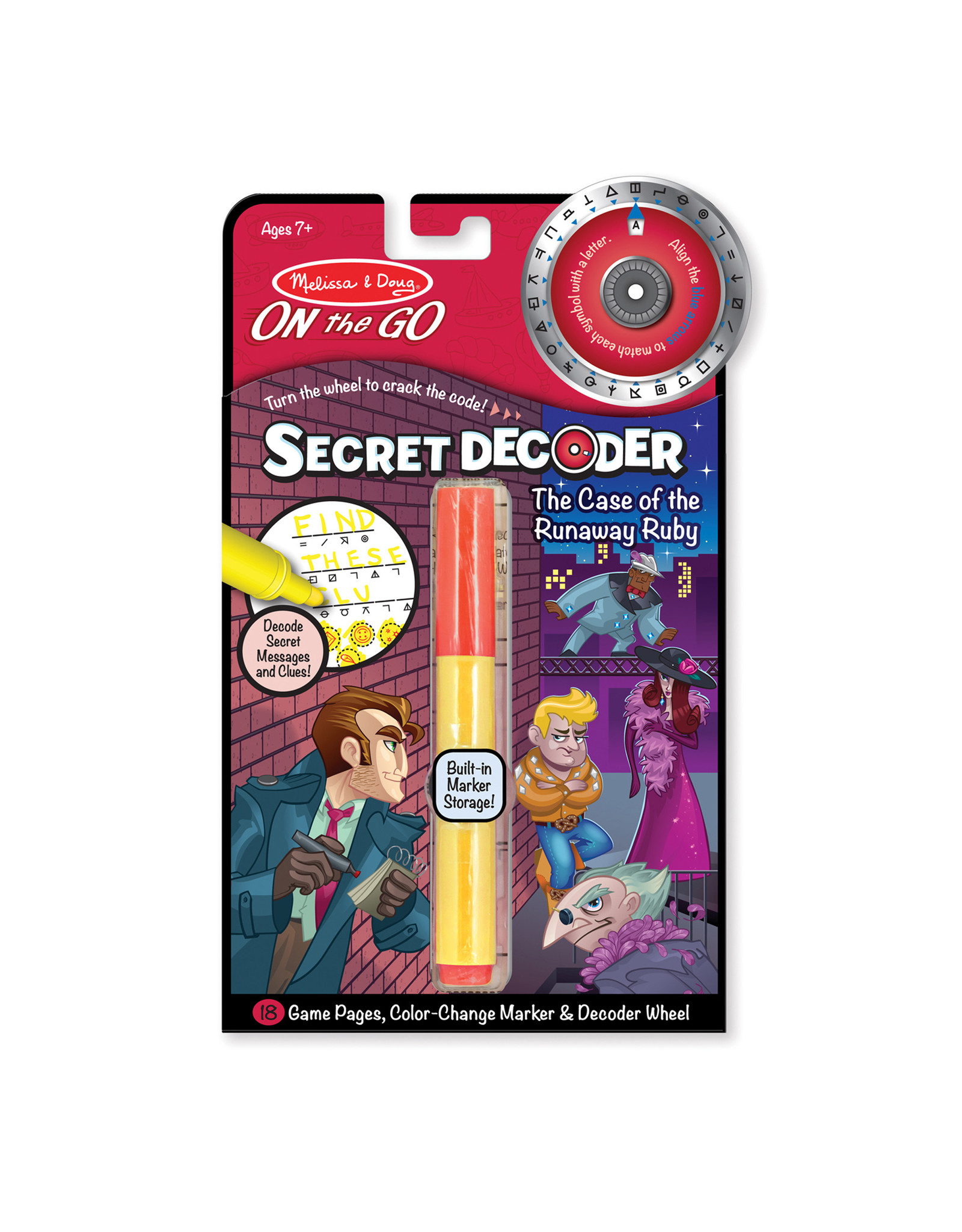 Melissa & Doug SECRET DECODER CASE OF THE RUNAWAY RUBY