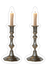 CUT OUTS: 2 SHABBOS CANDLES 3" - 20 SETS