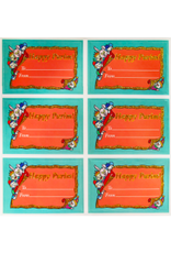 PURIM LABEL: HAPPY PURIM, GLITTER