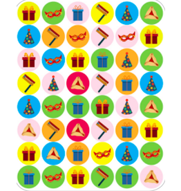 STICKERS: MINI PURIM DOT 1/2" - 6 SHEETS