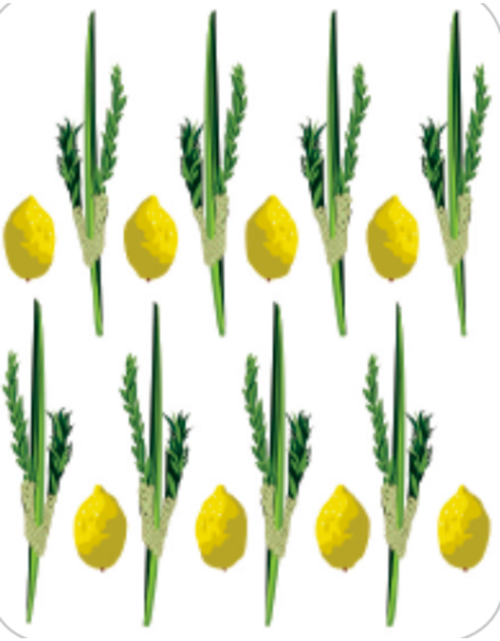 RANENU STICKERS: LULAV & ESROG SET - 6 SHEETS