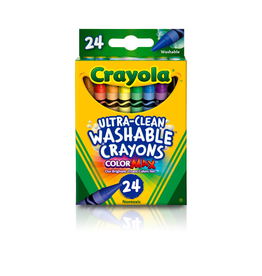 CRAYOLA  CRAYONS WASHABLE 24 PACK
