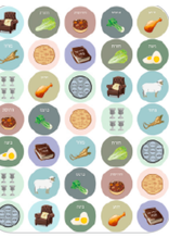 STICKERS -  PESACH DOTS - 6 SHEETS