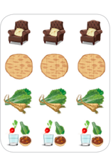 STICKERS: 4 QUESTIONS - 3 SETS PER SHEET - 6 SHEETS